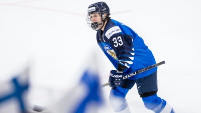 Michelle Karvinen i landslaget 2019.