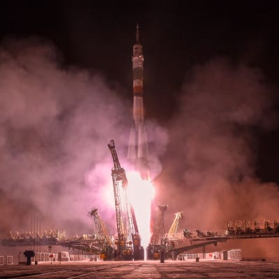 Sojuz sköts upp från Kazakstan