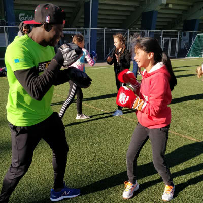 Nourdeen Toure på Monaliikus #BeActive School Day hösten 2018.