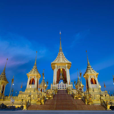 Den kungliga paviljongen där Thailands förra kung Bhumibol Adulyadej kremeras den 26 oktober.