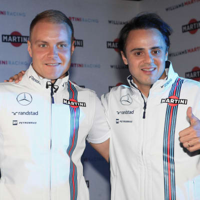 Valtteri Bottas och Felipe Massa i Mexiko i oktober.