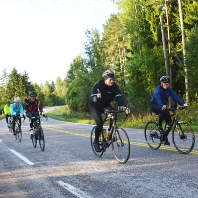 Tour de Östnyland 2017 på Gäddragsvägen i Borgå.