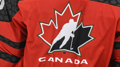 Kanadas landslagsskjorta i ishockey.