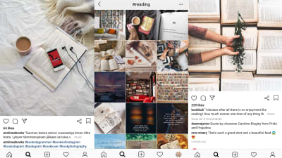 Böcker och läsupplevelser på Instagram