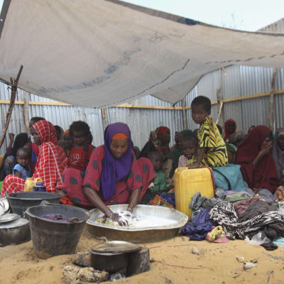 Internflyktingar i Somalia i mars 2017