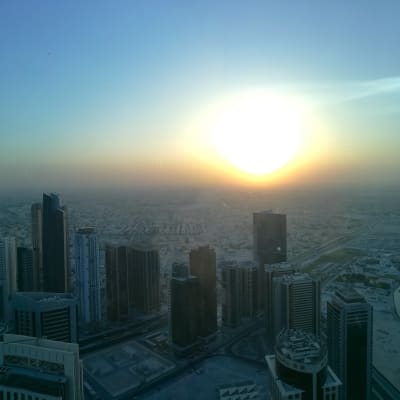 Soluppgång i Qatar.