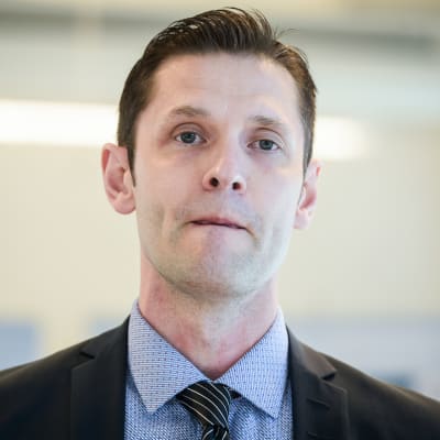 Riksdagsledamoten Sinuhe Wallinheimo (Saml)