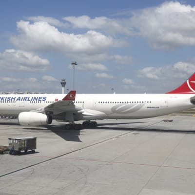 Ett plan från Turkish Airlines