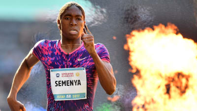 Caster Semenya springer världsrekord på 600 meter, Berlin 2017.