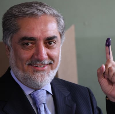 Abdullah Abdullah röstade i Kabul (14.6.2014)