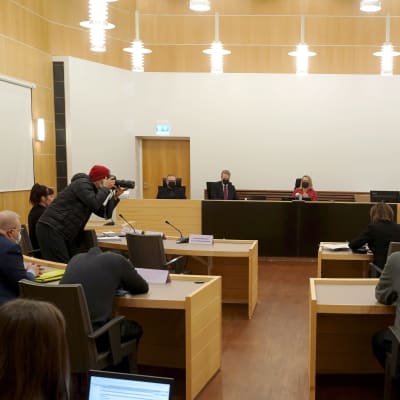 Rättegång pågår i Södra Österbottens tingsrätt den 10 november 2020.