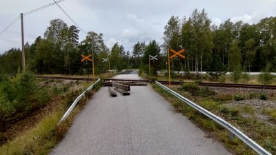Korsning i Skogby.