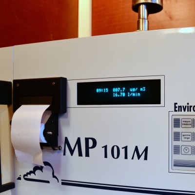 Apparat för mätning av partikelföroreningar i luften