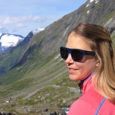 Mikaela Hollsten på Strynefjellet