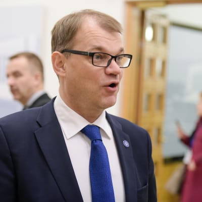 Statsminister Juha Sipilä under riksdagens plenum i november.