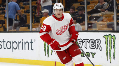 Vili Saarijärvi fick dra på sig NHL-tröjan under försäsongen.