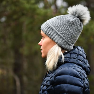 Laura Salminen ute i naturen, december 2020