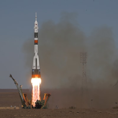 Sojuz avfyrades i  Kazakhstan.