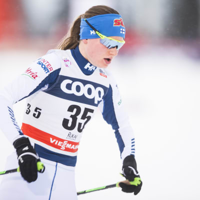 Johanna Matintalo i världscupen i Ruka 2017.