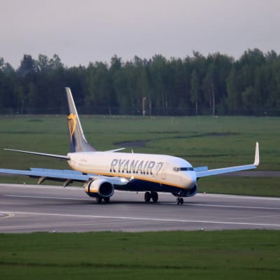Ett flygplan landar