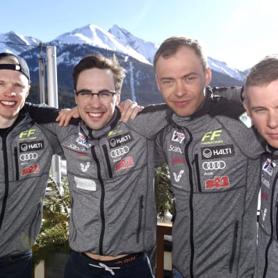 Iivo Niskanen, Ristomatti Hakola, Perttu Hyvärinen och Matti Heikkinen