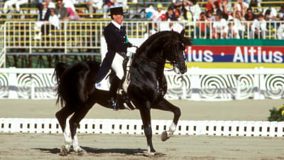 Kyra Kyrklund med Matador, OS 1988.
