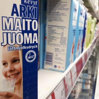 Den blå svanen visar att produkten kommer från Finland.