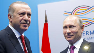 Erdoğan och Putin under G20-möte i Hamburg.