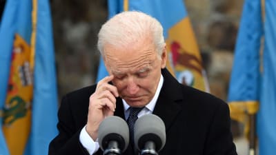 Joe Biden i tårar