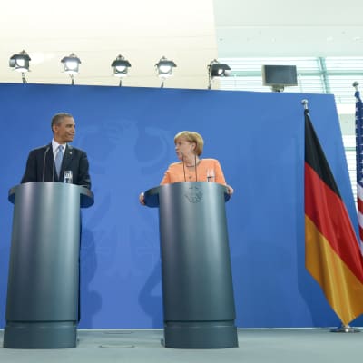 Obama och Merkel i Berlin