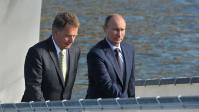Niinistö och Putin i Nådendal juni 2013