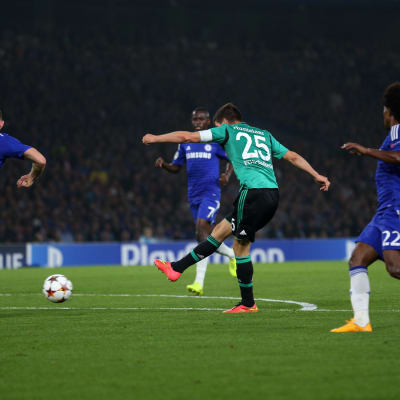 Klaas-Kan Huntelaar gjorde mål för Schalke den 17 september.