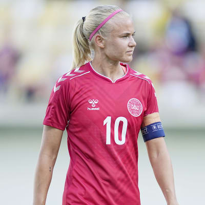 Pernille Harder i danska landslaget.