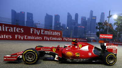 Kimi Räikkönen i Singapore.