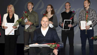 Parafriidrottaren firar priset som årets idrottare på en gala i Helsingfors.
