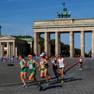 Maratonlöpare i Berlin. 