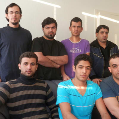 Asylsökande irakier i Jeppo i Nykarleby