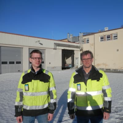Operativa chefen  Samuel Hjulfors och vd Christian Grankulla vid Nordic Byggtjänst