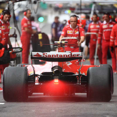 Kimi Räikkönen på depån, Spa 2017.