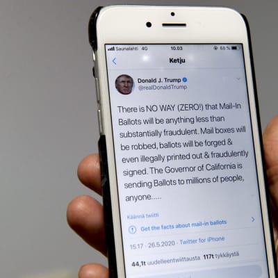 Donald Trump twittrar om misstankar om valfusk