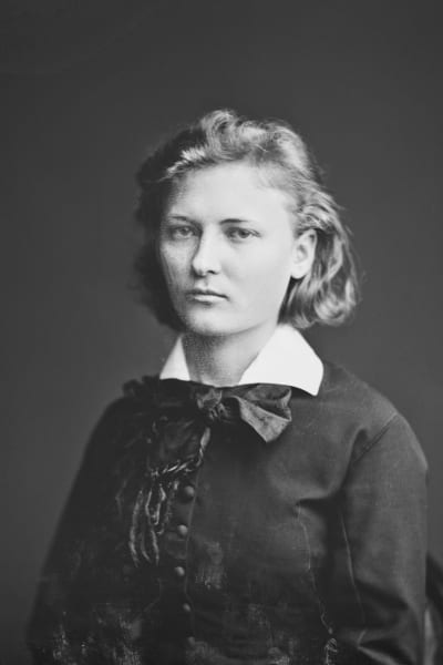 Författaren Gerda von Mickwitz, fotograferad i Helsingfors 19.11.1878.