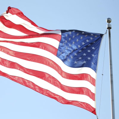 USA:s flagga.