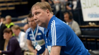 Mikael Källman gjorde sin sista hemmamatch som tränare för Finland.