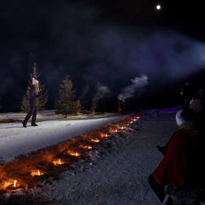 Ylen Aurora-tapahtuma Levillä 2021.
