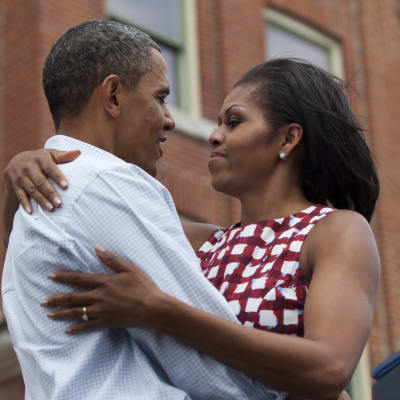 Barack Obama och Michelle Obama.