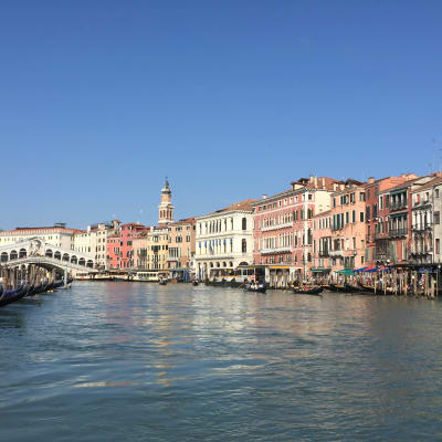 Vy över Canal Grande i Venedig.