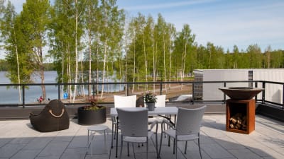 fantastisk utsikt för ett av husen på årets bostadsmässa. 
