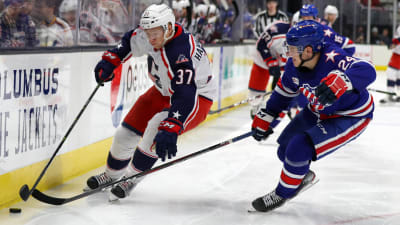 Markus Hännikäinen i farten för Cleveland Monsters.