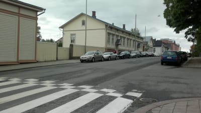 Korsningen Sirkkalagatan Hemgatan i Åbo, vid Sirkkala skola