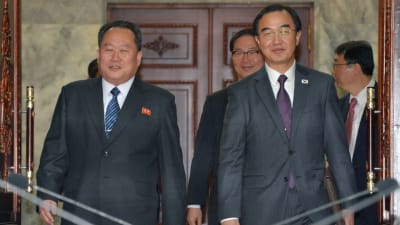Nord- och Sydkorea avslöjade tidpunkten för toppmötet efter förhandlingar i stilleståndsbyn Panmunjom 